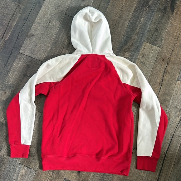 Unisex Hollister Red & White Hoodie - Size M - Picture 5 of 5